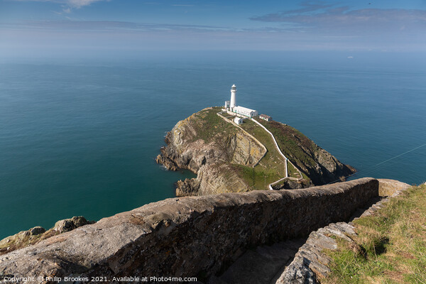 South Stack Lighthouse Picture Board by Philip Brookes