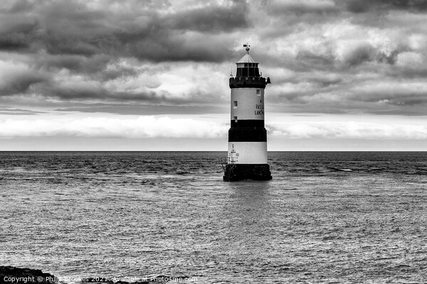 Trwyn Du Lighthouse Picture Board by Philip Brookes