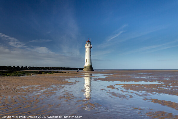 New Brighton Lighthouse Picture Board by Philip Brookes