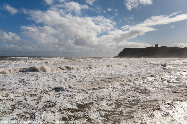 Stormy seas at Scarborough Picture Board by Philip Brookes