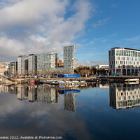 Buy canvas prints of Salthouse Dock Reflections by Philip Brookes