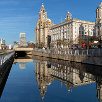 Buy canvas prints of Liverpool Waterfront Reflections by Philip Brookes