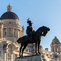 Buy canvas prints of King Edward VII Monument, Liverpool by Philip Brookes