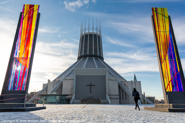 Liverpool Metropolitan Cathedral Picture Board by Philip Brookes