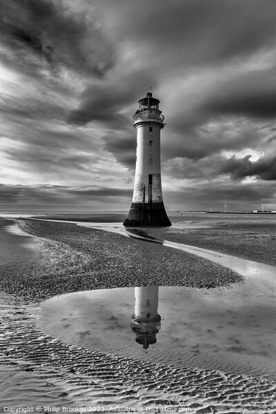New Brighton Lighthouse Picture Board by Philip Brookes