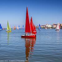 Buy canvas prints of Sailing Boats on Marine Lake, West Kirby by Philip Brookes