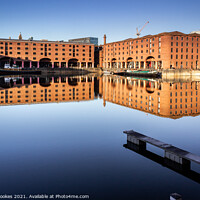 Buy canvas prints of Albert Dock Reflections, Liverpool by Philip Brookes