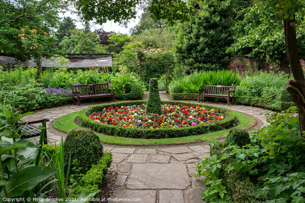 Flower garden, Calderstones Park, Liverpool Picture Board by Philip Brookes