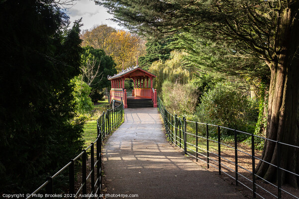 Birkenhead Park Pathway Picture Board by Philip Brookes