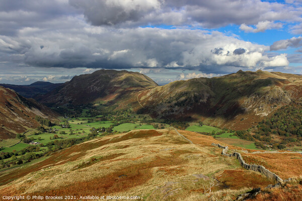 Far Eastern Fells, Lake District Picture Board by Philip Brookes