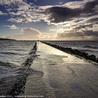 Buy canvas prints of West Kirby Sunburst by Philip Brookes