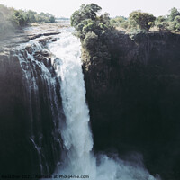 Buy canvas prints of Devil's Cataract at Victoria Falls in Zimbabwe by Dietmar Rauscher