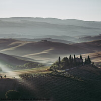 Buy canvas prints of Podere Belvedere Villa in Val d'Orcia Region in Tuscany, Italy a by Dietmar Rauscher