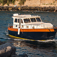 Buy canvas prints of Comena Corallo 37 Gozzo Boat in Massa Lubrense, Italy by Dietmar Rauscher
