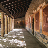 Buy canvas prints of Villa San Marco Portico in Stabiae by Dietmar Rauscher
