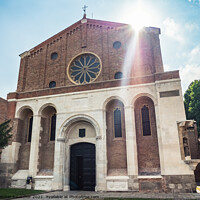 Buy canvas prints of Church of the Eremitani Exterior Facade in Padua by Dietmar Rauscher