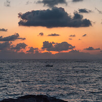 Buy canvas prints of Sunset on the Sorrentine Coast in Massa Lubrense by Dietmar Rauscher