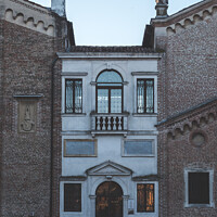 Buy canvas prints of Scuola del Santo, Facade of the Headquarter of the Archconfrater by Dietmar Rauscher