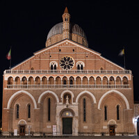 Buy canvas prints of Basilica of Saint Anthony of Padua at Night by Dietmar Rauscher