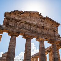 Buy canvas prints of Temple of Athena in Paestum, Italy known as Temple of Ceres Arch by Dietmar Rauscher
