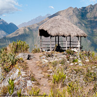 Buy canvas prints of Summit Hut on Mount Machu Picchu by Dietmar Rauscher