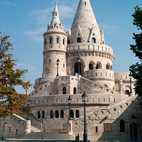 Buy canvas prints of Fisherman's Bastion in Budapest, Hungary by Dietmar Rauscher