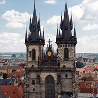 Buy canvas prints of Church of Our Lady Before Tyn in Prague by Dietmar Rauscher