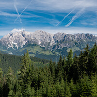 Buy canvas prints of Mount Hochkoenig Mountain Range by Dietmar Rauscher