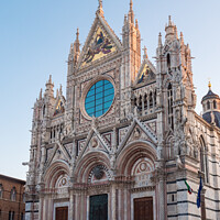 Buy canvas prints of Siena Cathedral West Facade Exterior by Dietmar Rauscher