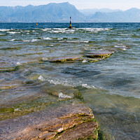 Buy canvas prints of Jamaica Beach on Lake Garda in Sirmione  by Dietmar Rauscher