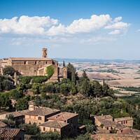 Buy canvas prints of Ospedale di Comunita Community hospital in Montalcino by Dietmar Rauscher