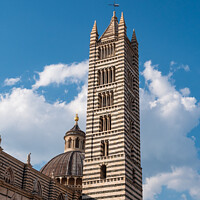 Buy canvas prints of Siena Cathedral Campanile Bell Tower by Dietmar Rauscher
