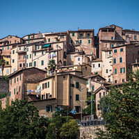 Buy canvas prints of Siena Cityscape with Residential Houses by Dietmar Rauscher