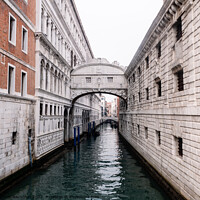 Buy canvas prints of Bridge of Sighs at the Doges Palace in Venice by Dietmar Rauscher