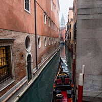 Buy canvas prints of Venice Canal with Gondola by Dietmar Rauscher