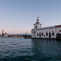 Buy canvas prints of Punta della Dogana and San Giorgio Maggiore Church in Venice by Dietmar Rauscher