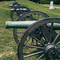 Buy canvas prints of Battery de Golyer Field Cannon on Vicksburg Battlefield by Dietmar Rauscher