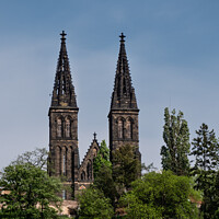 Buy canvas prints of Basilica of St. Peter and St. Paul in Vysehrad Fortress, Prague by Dietmar Rauscher