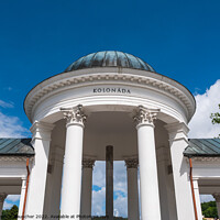 Buy canvas prints of Rudolph and Caroline Spring Pavilion or Colonnade Marianske Lazn by Dietmar Rauscher