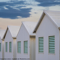 Buy canvas prints of Beach Huts on Lido di Venezia, Italy by Dietmar Rauscher