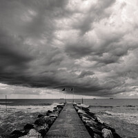 Buy canvas prints of Storm Clouds on Lido di Venezia Beach  by Dietmar Rauscher