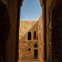 Buy canvas prints of Qasr Kharana Desert Castle Interior Window by Dietmar Rauscher