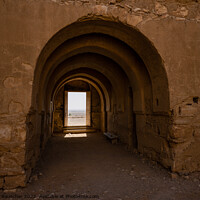 Buy canvas prints of Qasr Kharana Desert Castle in Jordan Entrance by Dietmar Rauscher