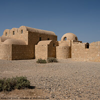 Buy canvas prints of Quasayr Amra Desert Castle in Jordan  by Dietmar Rauscher