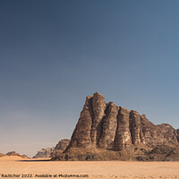 Buy canvas prints of Seven Pillars of Wisdom Mountain in Wadi Rum, Jordan by Dietmar Rauscher