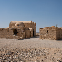Buy canvas prints of Quasayr Amra Desert Castle in Jordan  by Dietmar Rauscher