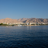 Buy canvas prints of Aqaba Cityscape on the Red Sea Coast by Dietmar Rauscher