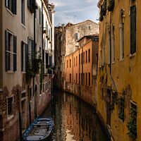 Buy canvas prints of Small Canal in Venice, Italy by Dietmar Rauscher