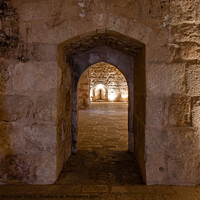 Buy canvas prints of Ajloun Castle Interior in Jordan by Dietmar Rauscher