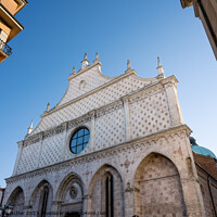 Buy canvas prints of Vicenza Cathedral Gothic Facade, the Duomo di Vicenza in Veneto, by Dietmar Rauscher